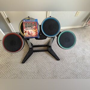 Rock Band 4 Drum Set with Game